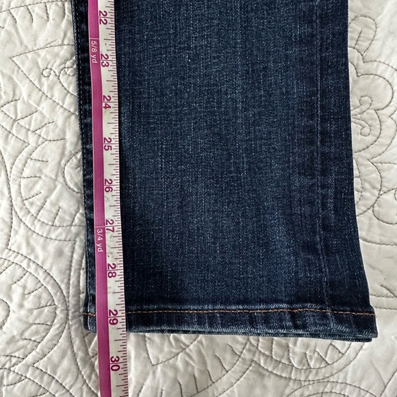 Loft Modern Straight Dark Blue Jeans Size 2 - Picture 5 of 8
